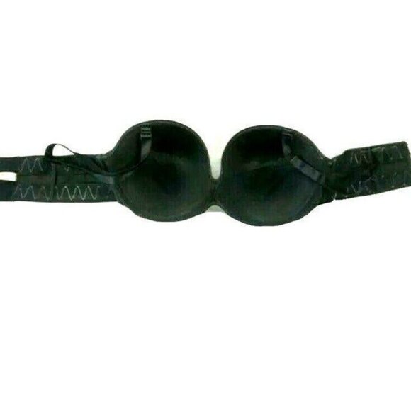Lane Bryant Cacique Bra Multi Way Strapless Bare Solution 42D Black - Picture 3 of 4